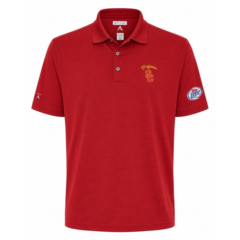 USC Trojans Antigua Polo Shirt Red Miller Lite Patch NWT Men’s XL